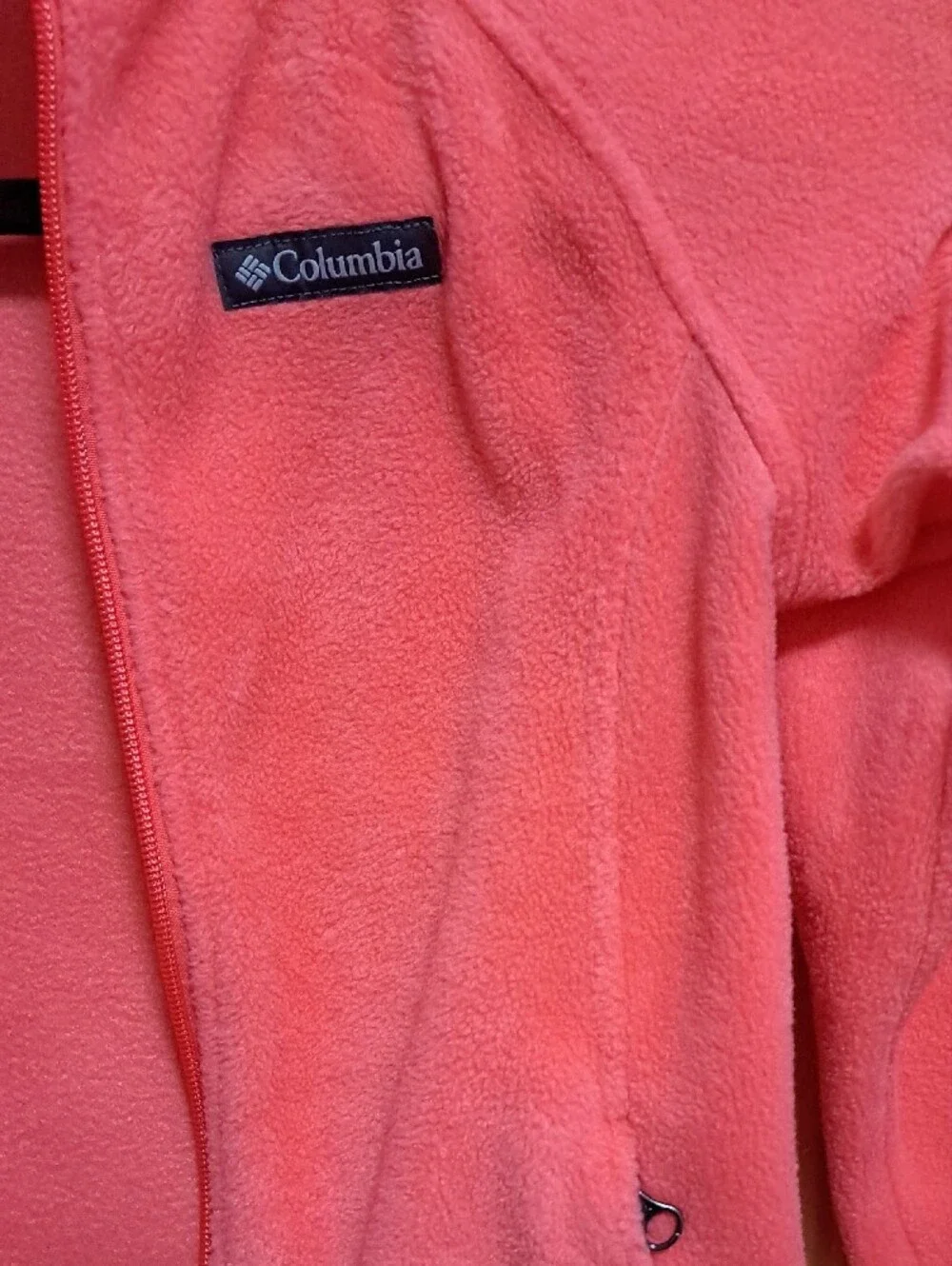 Columbia Kids Coral Pink Fleece Jacket Size Med.